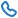 Blue telephone icon