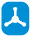 Data bank icon blue
