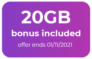 20GB bonus included